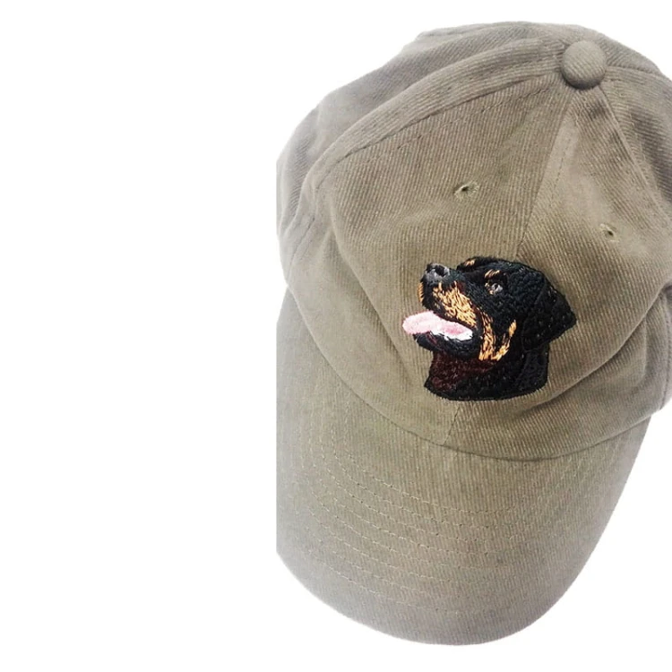 Sch108009 - Czapka z daszkiem Rottweiler szara