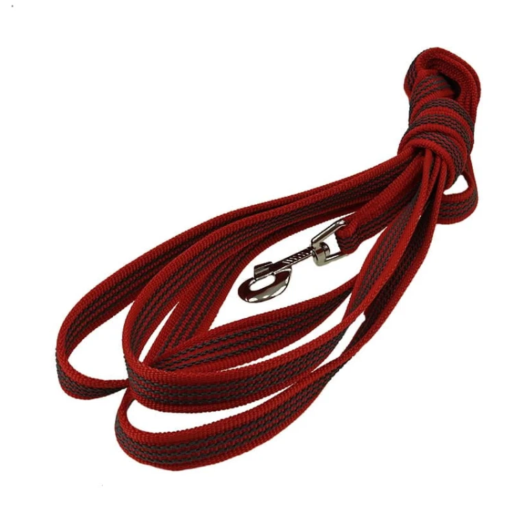 Sch6389RED - Smycz ABS XL z rączką i bez rączki RED Sch