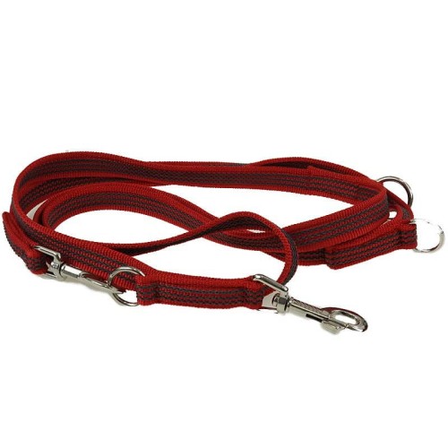 Sch629050RED - Smycz przepinana ABS XXL gumowana RED Sch