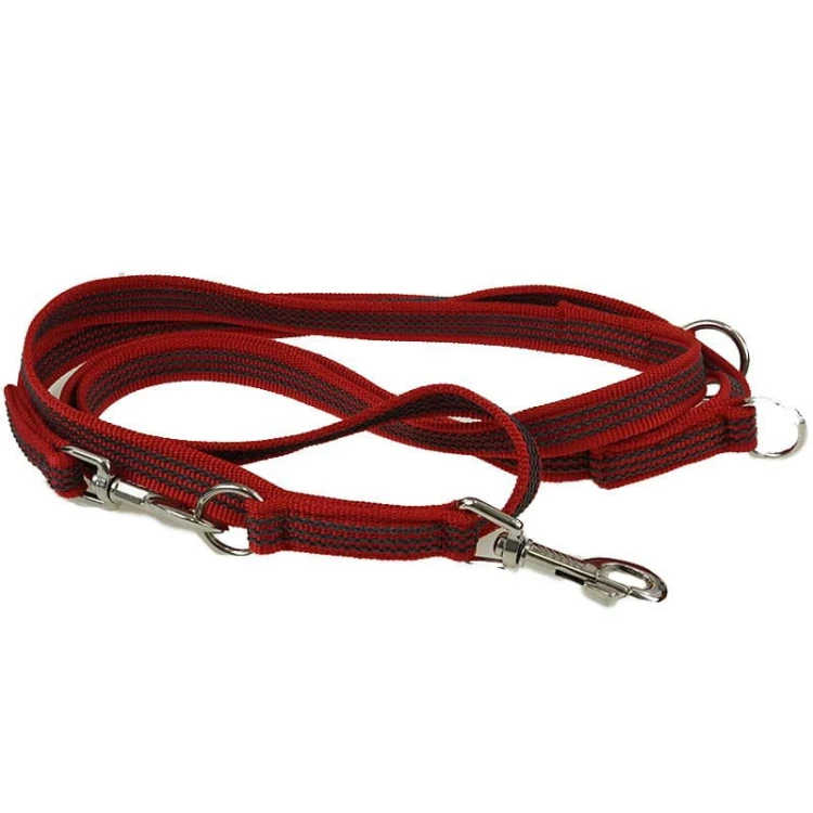Sch629050RED - Smycz przepinana ABS XXL gumowana RED Sch