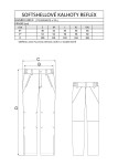 1502-A - Spodnie męskie REFLEX tabela rozmiarów