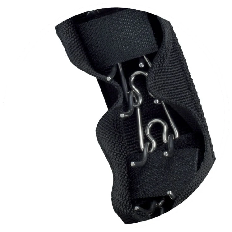 0851B-BY - Osłona na kolczatkę czarna z żółtymi łapkami 40cm środek