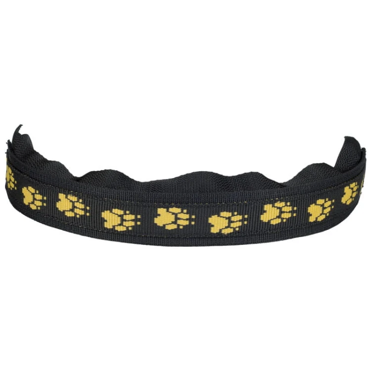 0851B-BY - Osłona na kolczatkę czarna z żółtymi łapkami 40cm