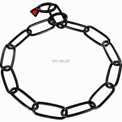 5160405457 - Łańcuszek długie ogniwo 4mm stal nierdzewna czarna