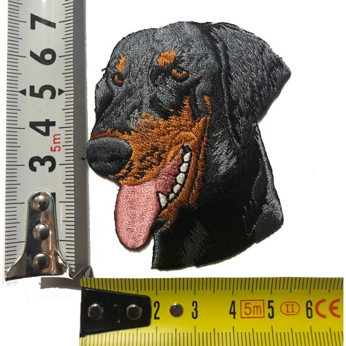 Sch113005 - Naszywka na ubrania Dobermann wymiary
