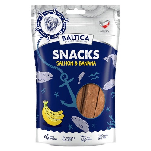 B5903999105075 - BALTICA Snacks Łosoś z bananami 80g