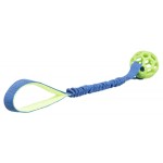 TX32869 - Bungee Tugger z piłką 9/48 cm z amortyzatorem żółta z rączką