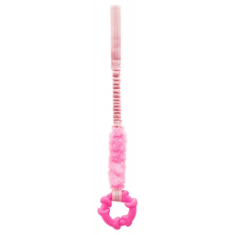 TX32868 - Bungee Tugger z ringiem 10/56 cm z amortyzatorem różowa