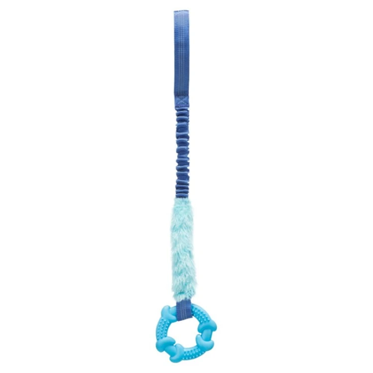 TX32868 - Bungee Tugger z ringiem 10/56 cm z amortyzatorem niebieska