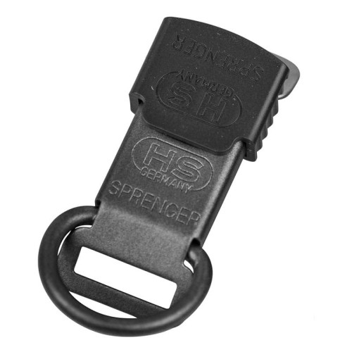 6015002066 - Zapięcie ClicLock z kółkiem, czarna stal nierdzewna, mat