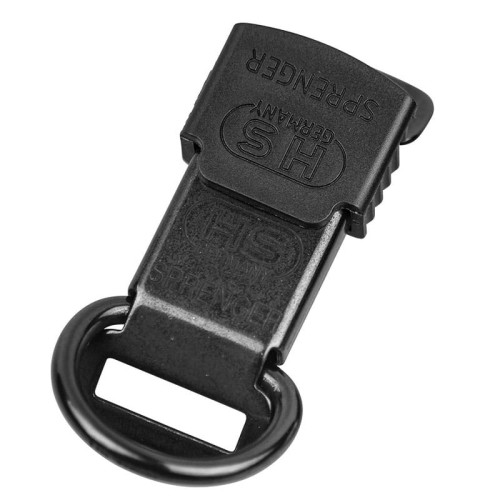 6015002057 - Zapięcie ClicLock z kółkiem, stal nierdzewna, czarna