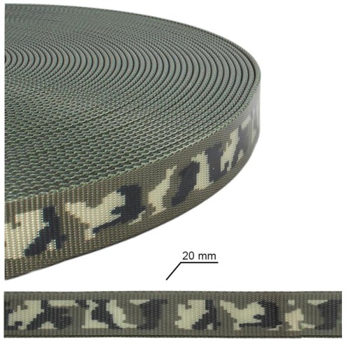TPU20/GC - Wodoodporna taśma PVC 20mm zielony kamuflaż