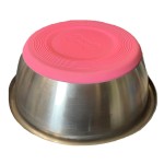 GL-25074 - Miska metalowa z podstawą antypoślizgową spód