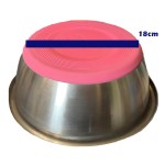 GL-25074 - Miska metalowa z podstawą antypoślizgową wymiar dołu