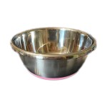 GL-25074 - Miska metalowa z podstawą antypoślizgową