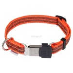 5944000271 - Obroża gumowana czarna HS orange