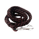 088-150 - Smycz pleciona płaska 1,5m brązowa