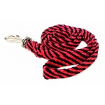 088-150 - Smycz pleciona płaska 1,5m  czerwona