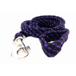 088-150 - Smycz pleciona płaska 1,5m fioletowa