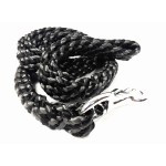 088-150 - Smycz pleciona płaska 1,5m grafitowa