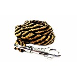 088-150 - Smycz pleciona płaska 1,5m zółta