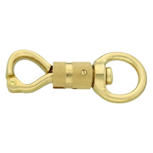 B3002/28 - Karabińczyk "BEZPIECZNY" 11cm mosiężny