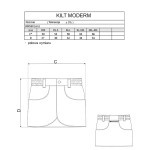 2550 - Kilt MODERN rozmiary