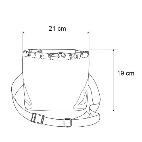 0988B - Saszetka na smakołyki Gappay ściągana wymiary