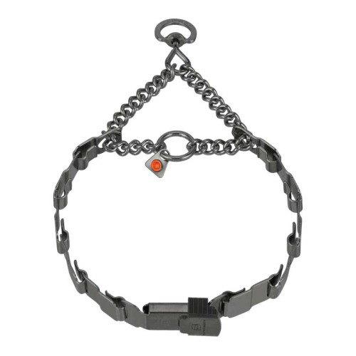 5016601066 - Obroża NeckTech Fun z łańcuszkiem Stal nierdzewna "czarny" mat 60cm