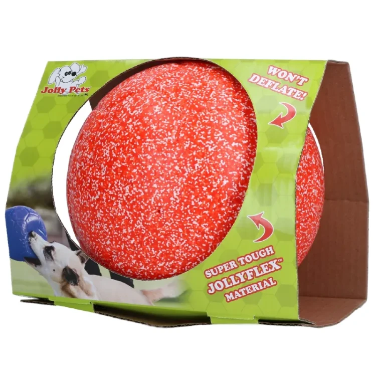 JOLL037G - Jolly Soccer Ball Orange/Weiß L 20 cm opakowanie