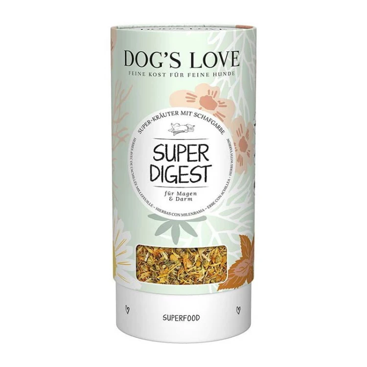 9120063682843 - DOG'S LOVE Super Digest - zioła dla psa z krwawnikiem dla zdrowej flory jelitowej