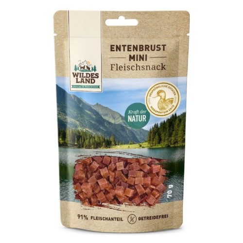 4250839515541 - WILDES LAND DOG filet z piersi kaczki mini kosteczki 70g