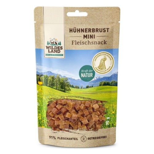 4250839515510 - WILDES LAND DOG filet z piersi kurczaka mini kosteczki 70g