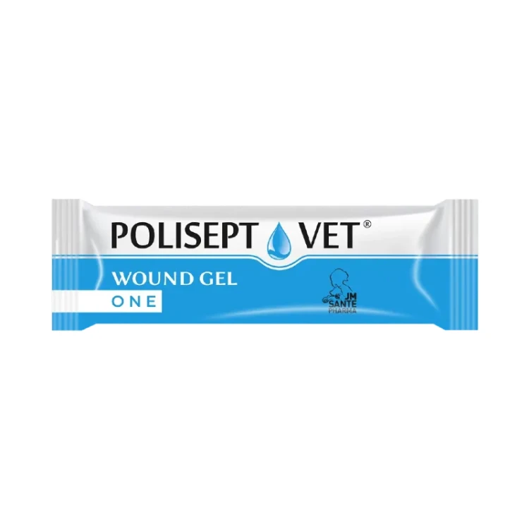JM 2 - Żelowy opatrunek dla psa i kota 5 ml POLISEPT VET® WOUND GEL ONE