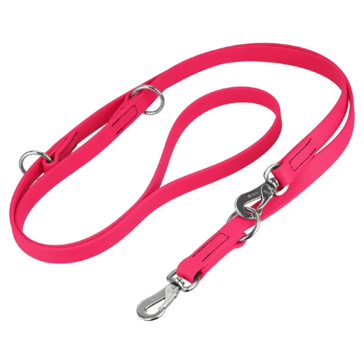 5911023076 - Smycz biothane przepinana  różowa