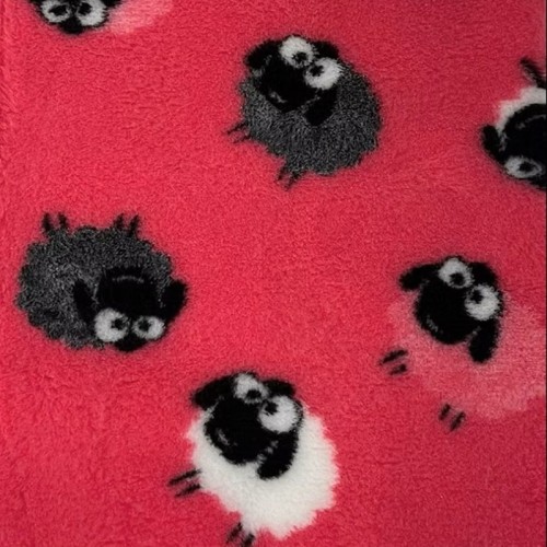 13-12620-150 - DRY BED czerwony w owieczki