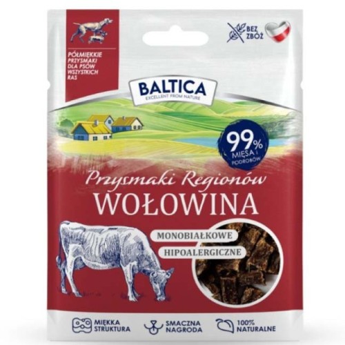 Bwol1 - Półmiękkie przysmaki dla psów z wołowiny 30g