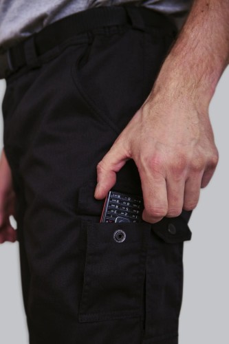 1518-A - Spodnie VEERLE czarne bok