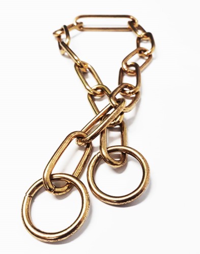 5160405433 - Łańcuszek długie ogniwko kolor zloty 54cm widok