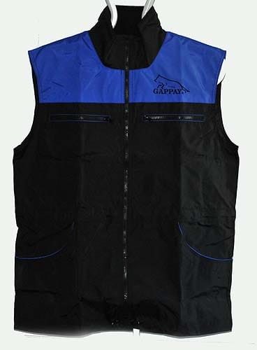 1555-B - Kamizelka francuska czarno-niebieska