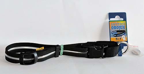 0859a - Obroża świecąca - niebieska