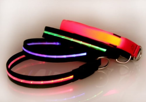 0859 - Obroża świecąca - pomarańczowa