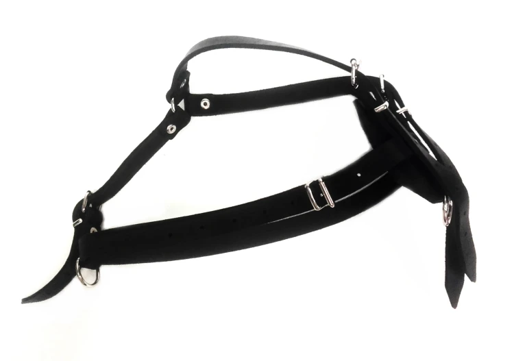 0510 - Szelki na ślady ze skóry widok