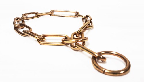 5160405433 - Łańcuszek długie ogniwko kolor zloty 54cm