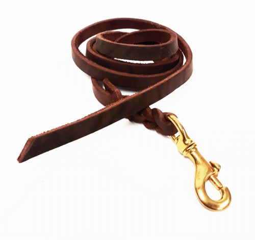 097-200 - Smycz ze skóry wystawowa - 2m