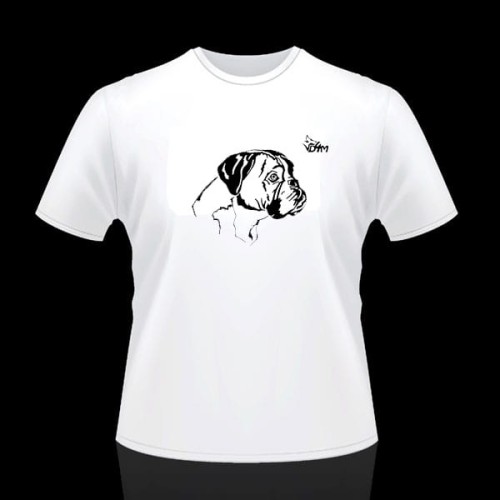 d4mboxer - T-SHIRT z bokserem model