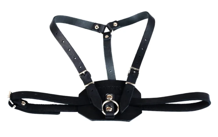 0510 - Szelki na ślady ze skóry widok2