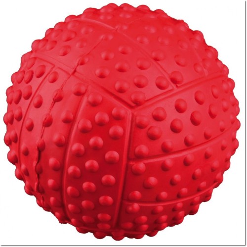 TX34845 - Piłka z naturalnej gumy 7cm czerwona