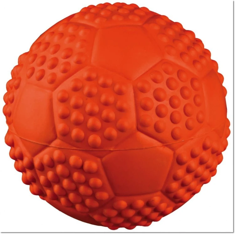 TX34845 - Piłka z naturalnej gumy 7cm pomarańczowa