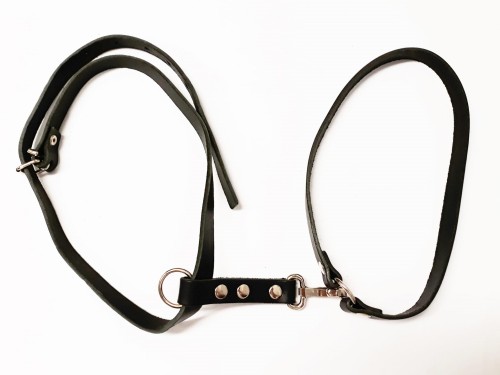 0511 - Szelki na ślady ze skóry